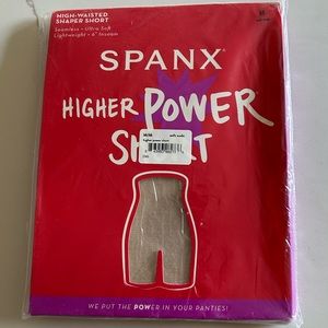 SPANX-Brand new NEVER OPENED Size M Higher Power Short-high waisted 6” inseam
